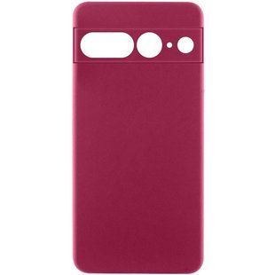 Чехол Silicone Cover Ummi Lakshmi Full Camera (AA) для Google Pixel 7 Pro Бордовый / Marsala