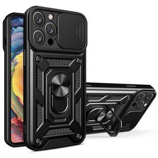 Чехол Ummi Camshield Serge Ring для Apple iPhone 14 Pro (6.1") Черный / Black