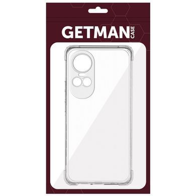 TPU чохол GETMAN Ease logo посилені кути Full Camera для Oppo Reno 10 / 10 Pro Безбарвний (прозорий)