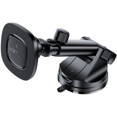 Автодержатель с БЗУ Acefast D47 Magnetic Charging 15W (center console) Black