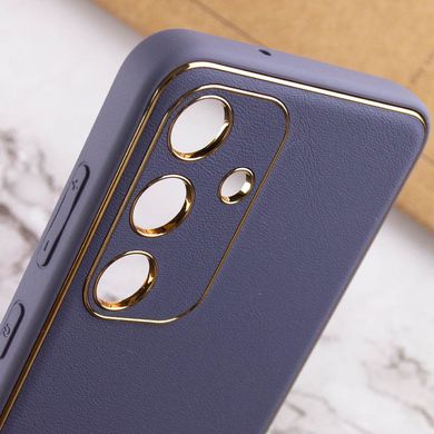 Кожаный чехол Xshield для Samsung Galaxy S23 FE Серый / Lavender Gray