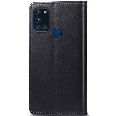 Шкіряний чохол книжка GETMAN Gallant (PU) для Samsung Galaxy A21s Чорний