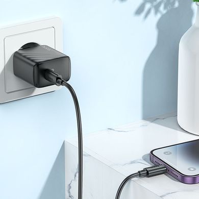 СЗУ Hoco CS22A Value PD30W (1USB-C) + кабель Type-C to Lightning Black