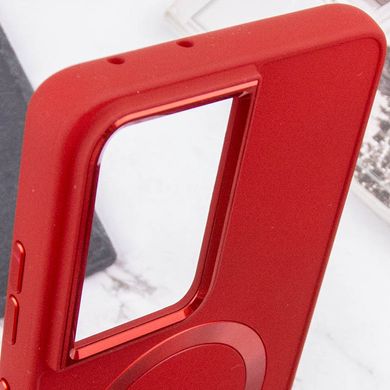 TPU чохол Bonbon Metal Style with MagSafe для Samsung Galaxy S21 Ultra Червоний / Red