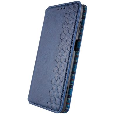 Шкіряний чохол книжка GETMAN Cubic (PU) для Xiaomi Poco F5 / Note 12 Turbo Синій