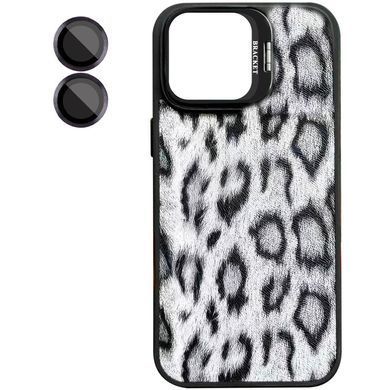 Чехол TPU+PC Wild Leopard with Magnetic Fit and Lens для Apple iPhone 17 (6.3") Black