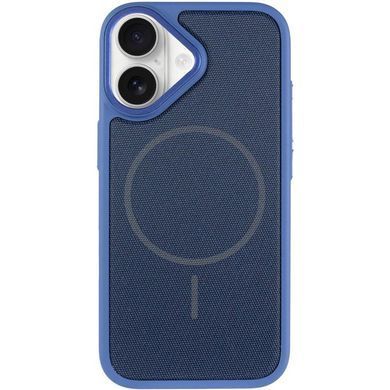 Чохол PC Textile Hybrid with Magnetic Fit для Apple iPhone 17 (6.3") Blue