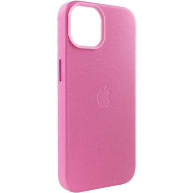 Шкіряний чохол Leather Case (AA) with MagSafe для Apple iPhone 14 Plus (6.7") Pollen