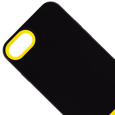 Чехол TPU+PC Bichromatic для Apple iPhone 7 / 8 / SE (2020) (4.7") Black / Yellow