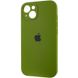 Чехол Silicone Case Full Camera Protective (AA) для Apple iPhone 15 Plus (6.7") Зеленый / Dark Olive фото 3