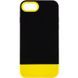 Чохол TPU+PC Bichromatic для Apple iPhone 7 / 8 / SE (2020) (4.7") Black / Yellow фото 1