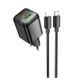 МЗП Hoco N53 Monsoon PD30W+QC3.0 (1USB-A/1C) + кабель Type-C to Lightning Black фото 1