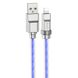 Дата кабель Hoco U113 Solid 2.4A USB to Lightning (1m) Blue фото 1