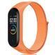 Ремінець Nylon для Xiaomi Mi Band 3/4/5/6/7 Помаранчевий