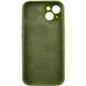 Чехол Silicone Case Full Camera Protective (AA) для Apple iPhone 15 Plus (6.7") Зеленый / Dark Olive фото 4