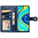 Кожаный чехол книжка GETMAN Gallant (PU) для Xiaomi Redmi Note 9s / Note 9 Pro / Note 9 Pro Max Синий фото 2