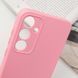 Чохол TPU GETMAN Liquid Silk Full Camera для Samsung Galaxy S24+ Рожевий / Pink фото 5