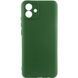 Чехол Silicone Cover Ummi Lakshmi Full Camera (AA) для Samsung Galaxy A04e Зеленый / Dark green