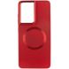 TPU чехол Bonbon Metal Style with MagSafe для Samsung Galaxy S21 Ultra Красный / Red фото 2