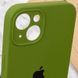 Чехол Silicone Case Full Camera Protective (AA) для Apple iPhone 15 Plus (6.7") Зеленый / Dark Olive фото 6