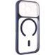 Чехол TPU+PC GETMAN Moon Clear with MagSafe для Apple iPhone 17 Pro (6.3") Blue фото 1