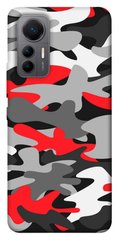 Чехол itsPrint Красно-серый камуфляж для Xiaomi 12 Lite