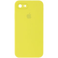 Чохол Silicone Case Square Full Camera Protective (AA) для Apple iPhone 6/6s (4.7") Жовтий / Bright Yellow