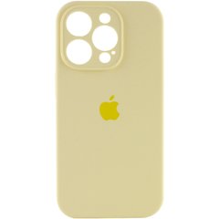 Чохол Silicone Case Full Camera Protective (AA) для Apple iPhone 13 Pro (6.1") Жовтий / Mellow Yellow