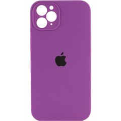 Чохол Silicone Case Square Full Camera Protective (AA) для Apple iPhone 11 Pro (5.8") Фіолетовий / Grape