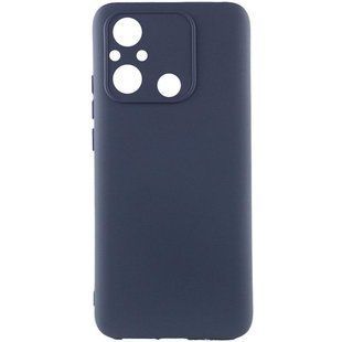 Чехол TPU GETMAN Liquid Silk Full Camera для Xiaomi Redmi 12C Синий / Midnight Blue