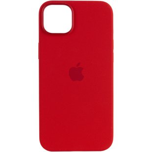 Чехол Silicone case (AAA) full with Magsafe для Apple iPhone 13 (6.1") Красный / Red