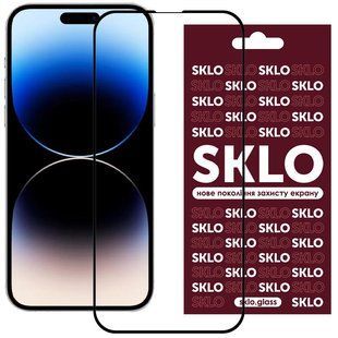 Защитное стекло SKLO 3D для Apple iPhone 15 Plus / 16 Plus (6.7") Черный