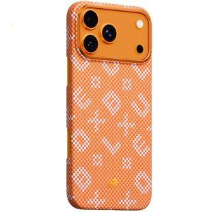 TPU+PC чохол Blueo Gilded Tactile Woven with MagSafe для Apple iPhone 17 Pro Max (6.9") Orange