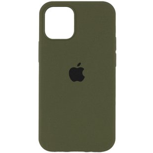 Чехол Silicone Case Full Protective (AA) для Apple iPhone 16 Plus (6.7") Зеленый / Dark Olive