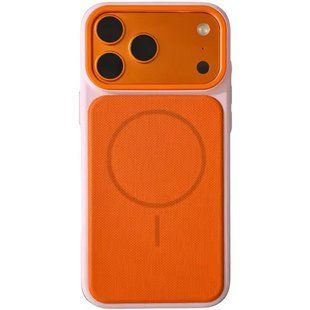 Чехол TPU TechWoven Hybrid with MagSafe для Apple iPhone 17 Pro Max (6.9") Pink / Orange