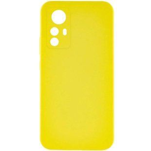 Чехол TPU GETMAN Liquid Silk Full Camera для Xiaomi Redmi Note 12S Желтый / Flash