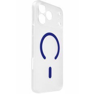 Уценка Чехол PC Slim Matte with Magnetic Fit (camera button) для Apple iPhone 17 Pro Max (6.9") Поврежденная упаковка / Blue