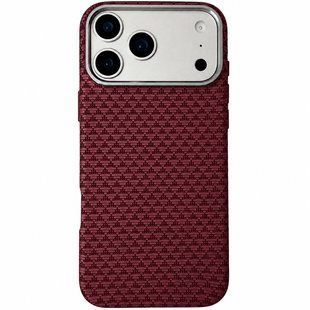 Чехол TPU+PC KVZV Triangular Pattern with Magnetic Fit для Apple iPhone 17 Pro Max / 18 Pro Max 6.9 Red