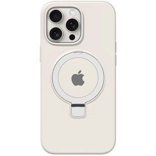 Чохол Silicone Case Full Protective with Ring для Apple iPhone 14 Pro (6.1") White
