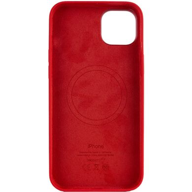 Чехол Silicone case (AAA) full with Magsafe для Apple iPhone 13 (6.1") Красный / Red