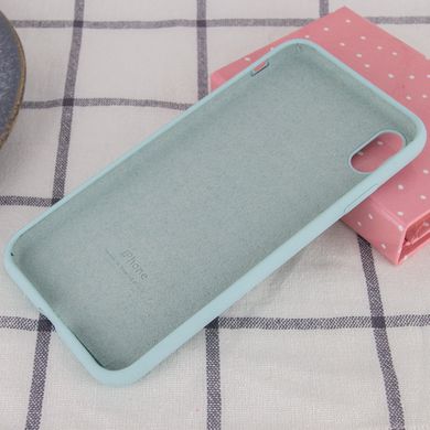 Чохол Silicone Case Full Protective (AA) для Apple iPhone X (5.8") / XS (5.8") Бірюзовий / Turquoise