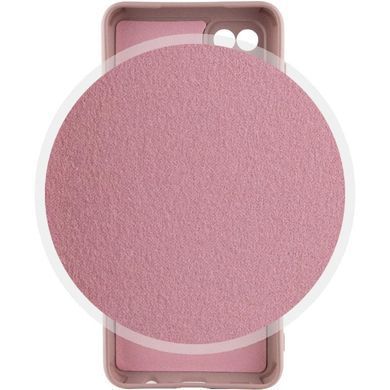 Чехол Silicone Cover Lakshmi Full Camera (AA) для Samsung Galaxy A12 Розовый / Pink Sand