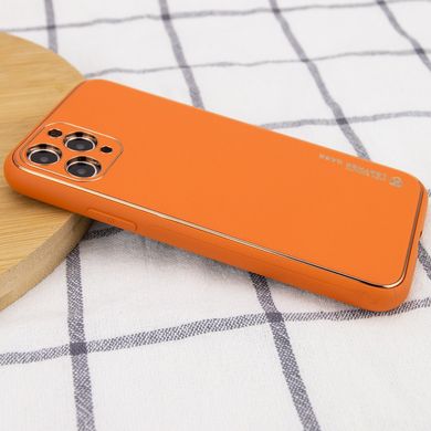 Кожаный чехол Xshield для Apple iPhone 11 Pro Max (6.5") Оранжевый / Apricot
