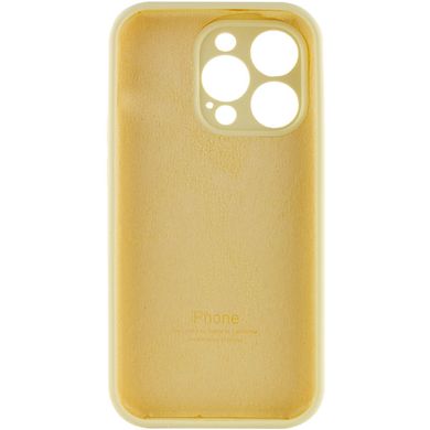 Чехол Silicone Case Full Camera Protective (AA) для Apple iPhone 13 Pro (6.1") Желтый / Mellow Yellow