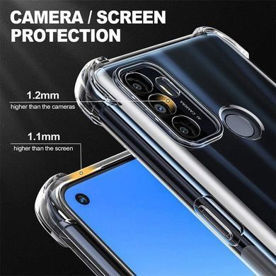 TPU чехол GETMAN Ease logo усиленные углы Full Camera для Oppo A53 / A32 / A33 Бесцветный (прозрачный)