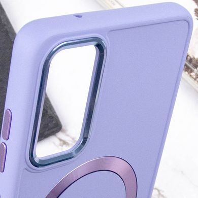 TPU чехол Bonbon Metal Style with Magnetic Fit для Samsung Galaxy A25 5G Сиреневый / Dasheen
