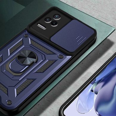 Ударостійкий чохол Camshield Serge Ring для Xiaomi Poco F4 Синій