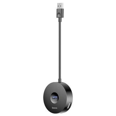 Переходник HUB Baseus Round Box USB to USB 3.0 + 3USB 2.0 (CAHUB-F) Черный