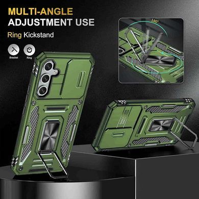 Ударопрочный чехол Camshield Army Ring для Samsung Galaxy S23 Оливковый / Army Green