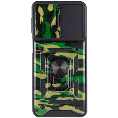 Ударостійкий чохол Camshield Serge Ring Camo для Samsung Galaxy M53 5G Зелений / Army Green